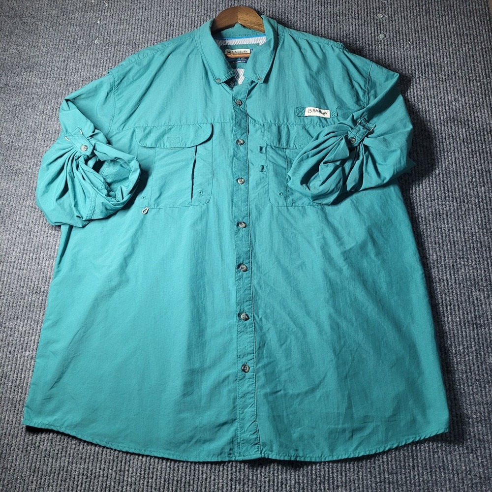 Magellan Outdoors Shirt Mens 3XL Fish Gear Outdoor Long Sleeve Hiking‎ Fishing